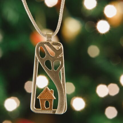 Home Charm Necklace Sterling Silver,Christmas 2025 Lucky Charm,2025 Good Luck Necklace,Christmas Jewelry,New Years Eve Gift, Gift for Her