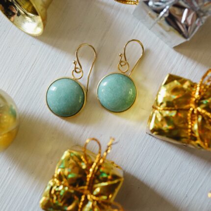 Green Aventurine Drop Earrings,Sterling Silver,Green Gemstone, Aventurine Drop Earrings, Gift For Her, Aventurine Jewelry, August Birthstone