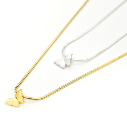 Tiny Butterfly Necklace Sterling Silver, Dainty Butterfly Charm, Layering Pendant, 16th Birthday Gift for Her, Best friend jewellery