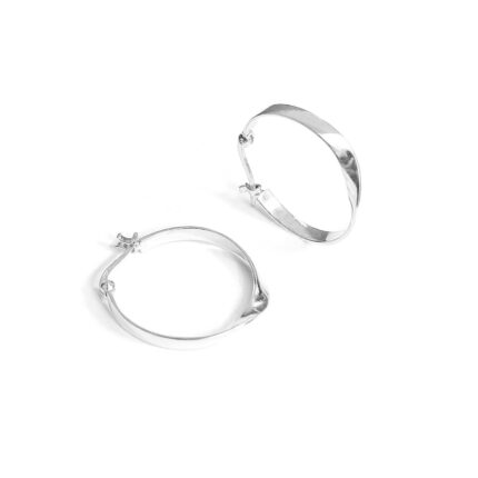 Large Twist Hoops Sterling silver, Large Mobius Hoop Earrings, Chunky Twist Hoop Earrings,  Large Twisted hoops, Boho hoops, gift for her